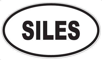 SILES - Oval Sticker