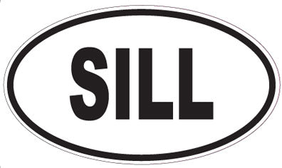 SILL - Oval Sticker