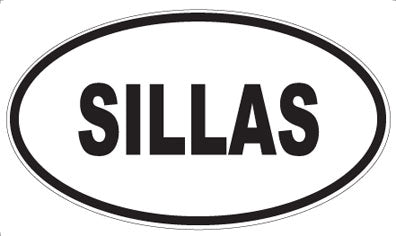 SILLAS - Oval Sticker