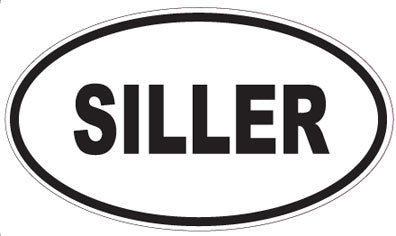 SILLER - Oval Sticker