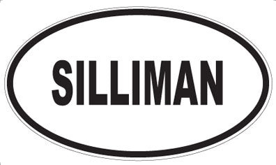 SILLIMAN - Oval Sticker