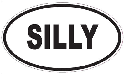 SILLY - Oval Magnet