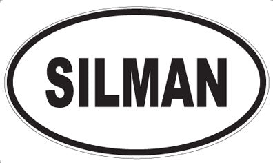 SILMAN - Oval Sticker