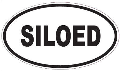 SILOED - Oval Sticker