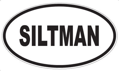 SILTMAN - Oval Sticker