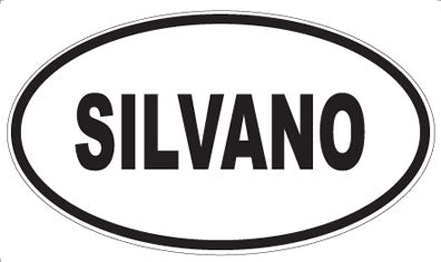 SILVANO - Oval Sticker