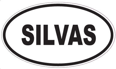 SILVAS - Oval Sticker