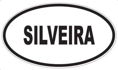 SILVEIRA - Oval Sticker