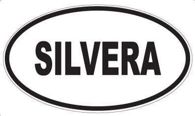 SILVERA - Oval Sticker