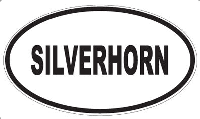 SILVERHORN - Oval Sticker