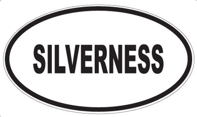 SILVERNESS - Oval Sticker