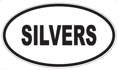 SILVERS - Oval Sticker