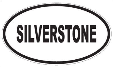 SILVERSTONE - Oval Sticker
