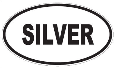 SILVER - Oval Magnet
