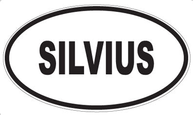 SILVIUS - Oval Sticker