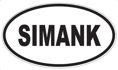 SIMANK - Oval Sticker