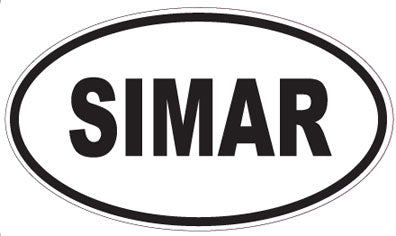 SIMAR - Oval Sticker