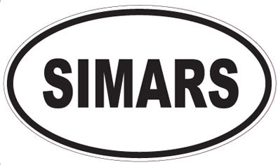 SIMARS - Oval Sticker