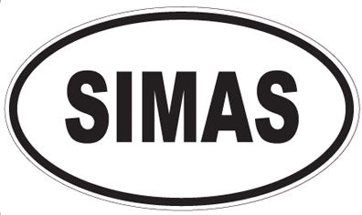 SIMAS - Oval Sticker