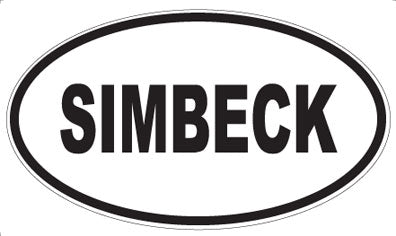 SIMBECK - Oval Magnet