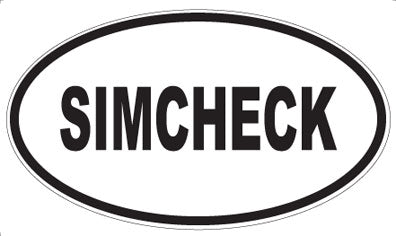 SIMCHECK - Oval Sticker