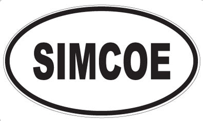 SIMCOE - Oval Sticker