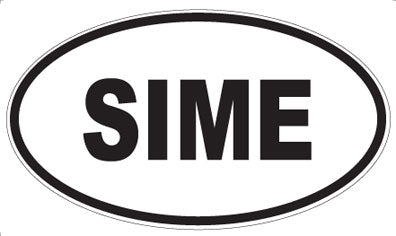 SIME - Oval Sticker