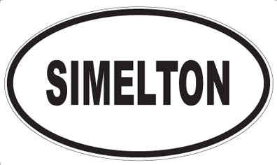 SIMELTON - Oval Sticker