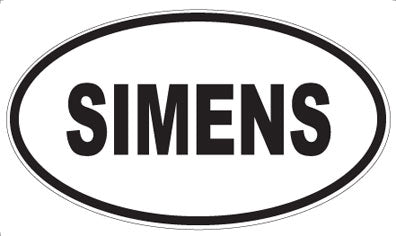 SIMENS - Oval Sticker