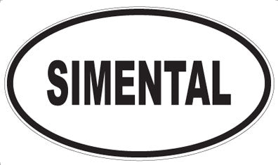SIMENTAL - Oval Sticker