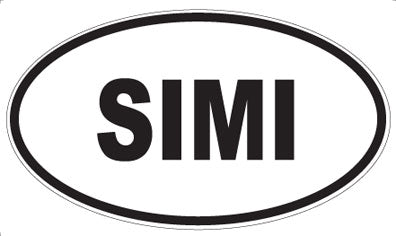 SIMI - Oval Sticker