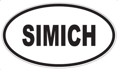 SIMICH - Oval Sticker
