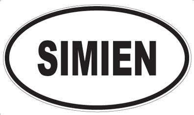 SIMIEN - Oval Magnet