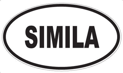 SIMILA - Oval Sticker