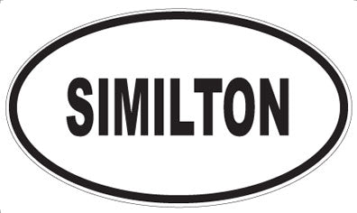SIMILTON - Oval Sticker