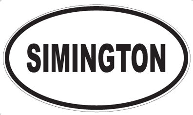 SIMINGTON - Oval Magnet
