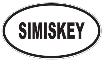 SIMISKEY - Oval Sticker
