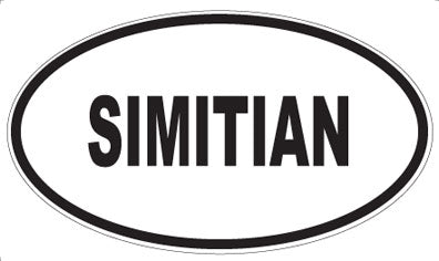 SIMITIAN - Oval Magnet