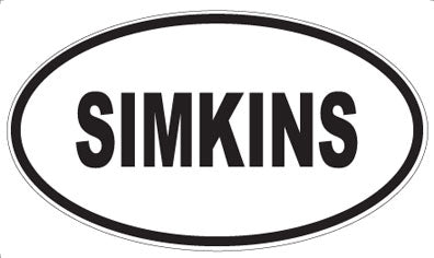 SIMKINS - Oval Magnet