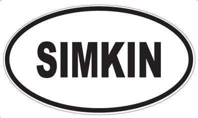 SIMKIN - Oval Magnet