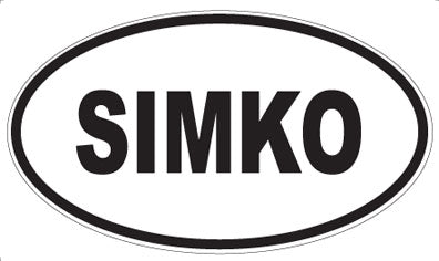 SIMKO - Oval Sticker