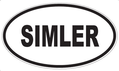 SIMLER - Oval Sticker