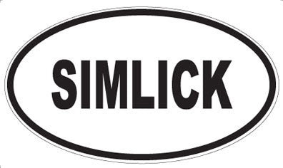 SIMLICK - Oval Sticker