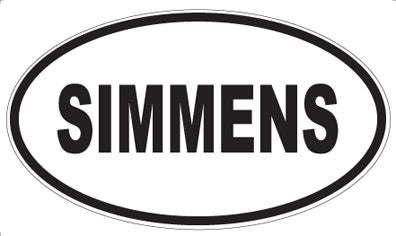 SIMMENS - Oval Sticker