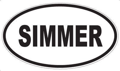 SIMMER - Oval Magnet
