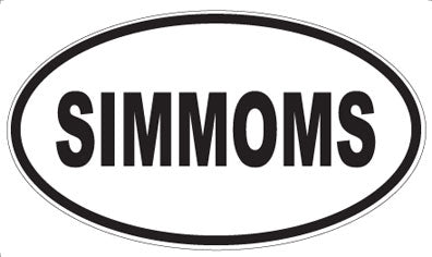 SIMMOMS - Oval Magnet