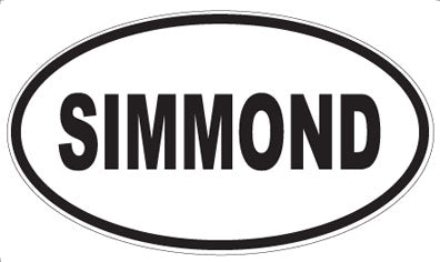 SIMMOND - Oval Sticker