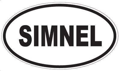 SIMNEL - Oval Sticker