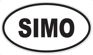 SIMO - Oval Sticker