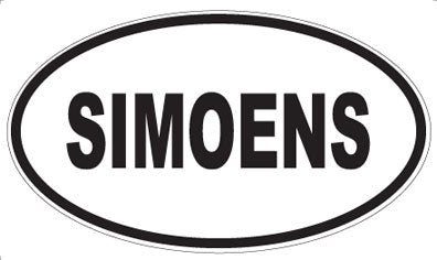 SIMOENS - Oval Sticker